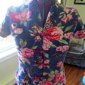 SALE!!!Retro Style Floral Traditional Chinese Style Top